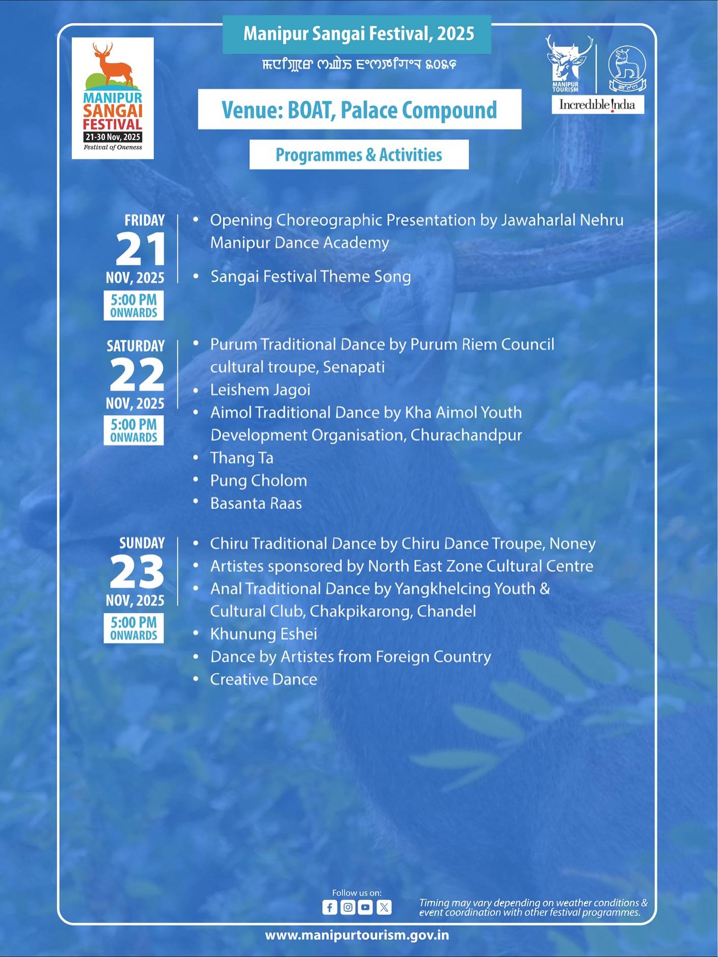 Manipur Sangai Festival 2025