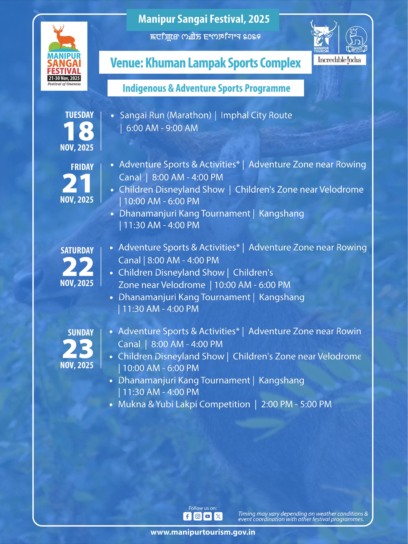 Manipur Sangai Festival 2025