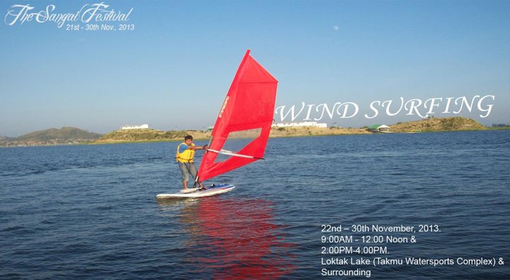 Wind Surfing at Loktak Lake
